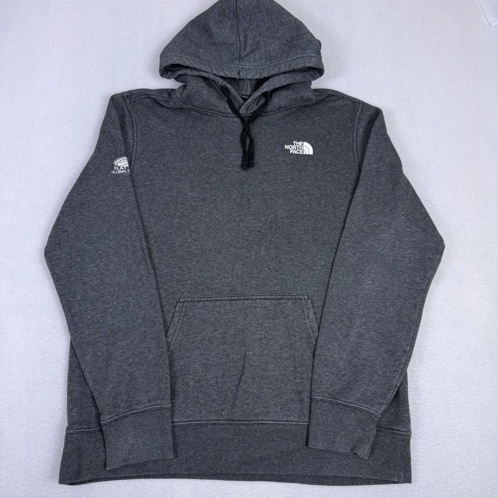 The North Face Gray Pullover Hoodie Men's L A7V9B Flat World Solutions‎